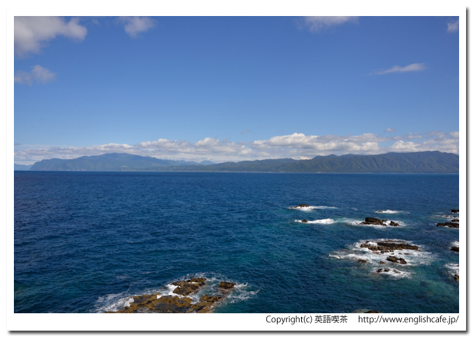 弁慶岬、弁慶岬から見る海岸の景色（北海道寿都郡寿都町）