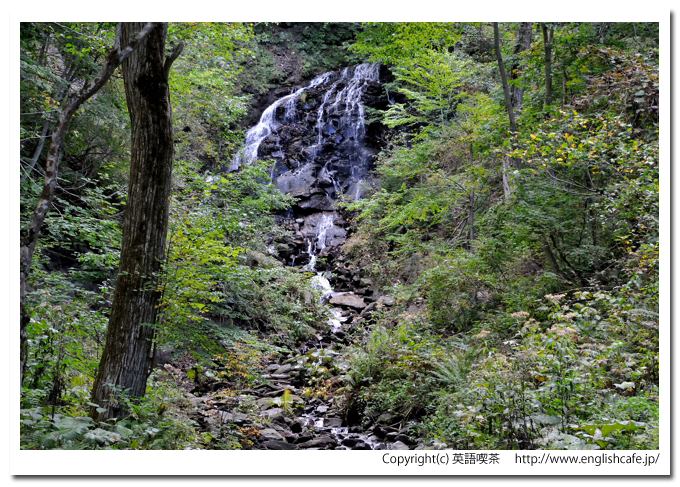 不老の滝、不老の滝を近くから（北海道札幌市）