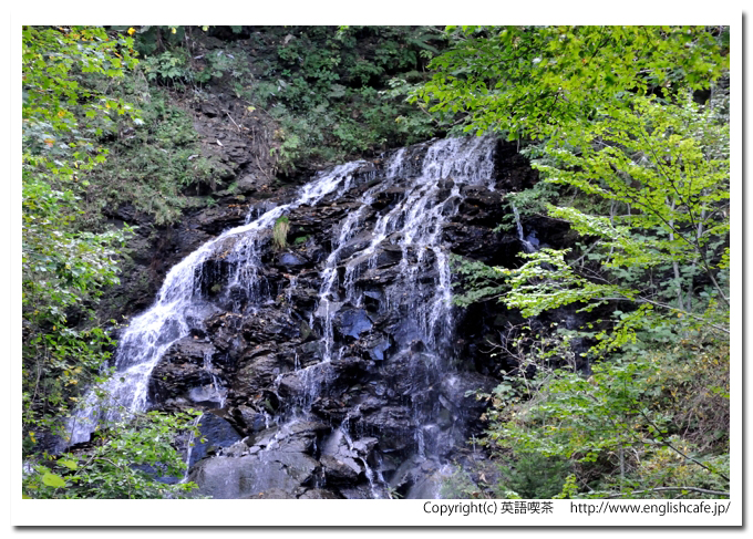不老の滝、不老の滝の上をアップで（北海道札幌市）