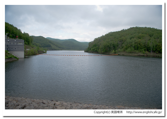落合ダムのダム湖です。（北海道赤井川村）