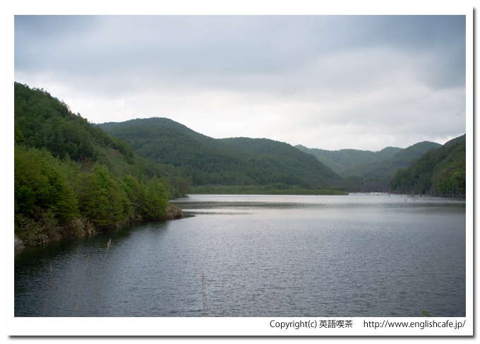 落合ダムのダム湖を、別の視点から（北海道赤井川村）