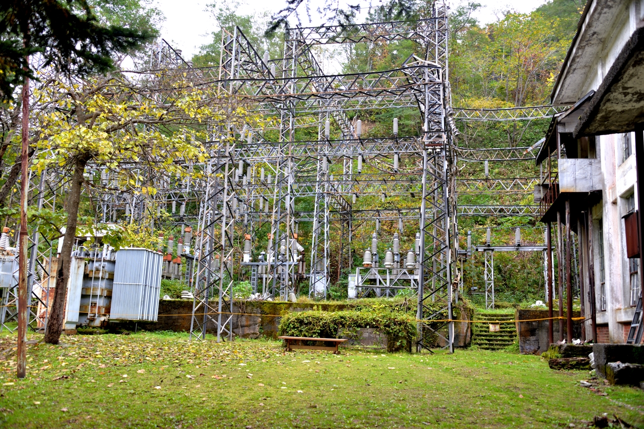 旧三井砂川炭鉱中央立坑櫓（北海道上砂川町）