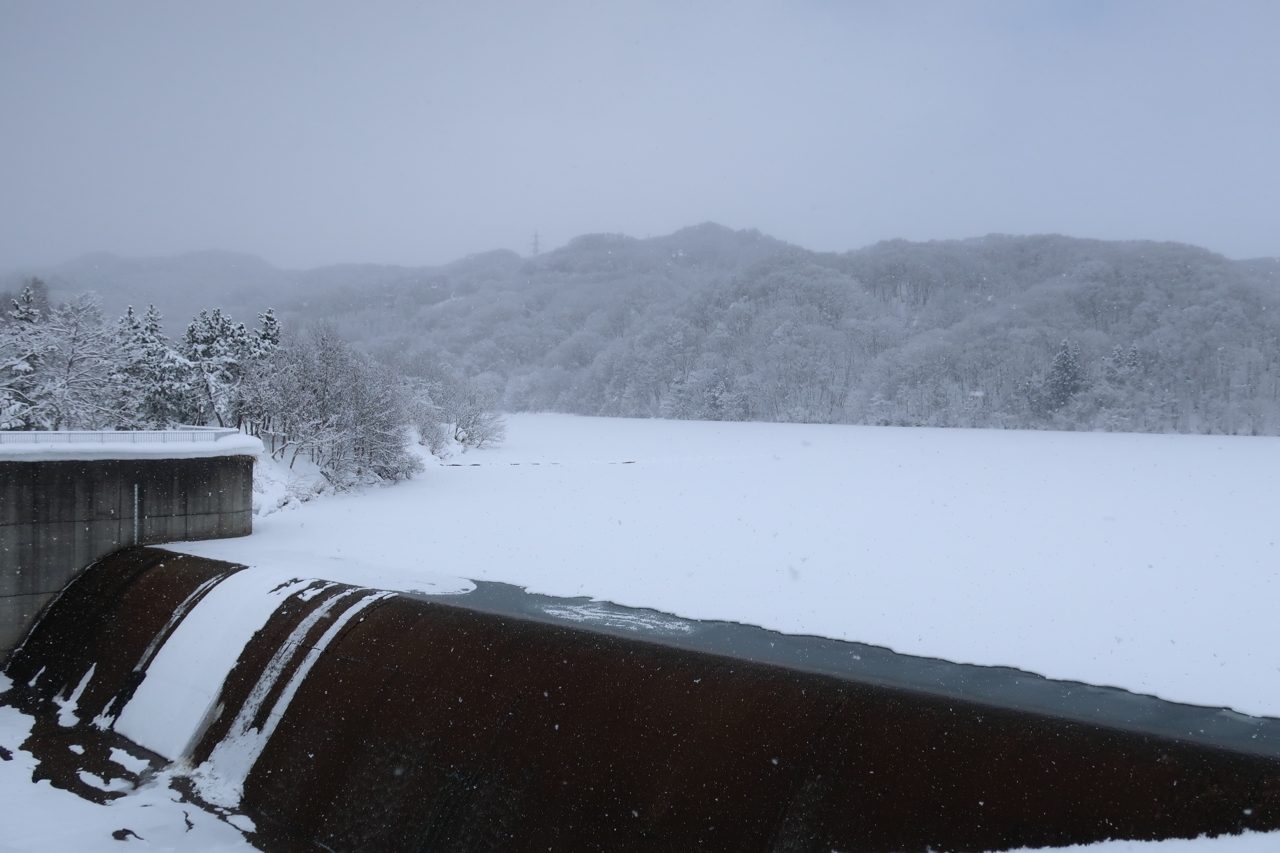 上磯ダムの冬景色Ver.2
